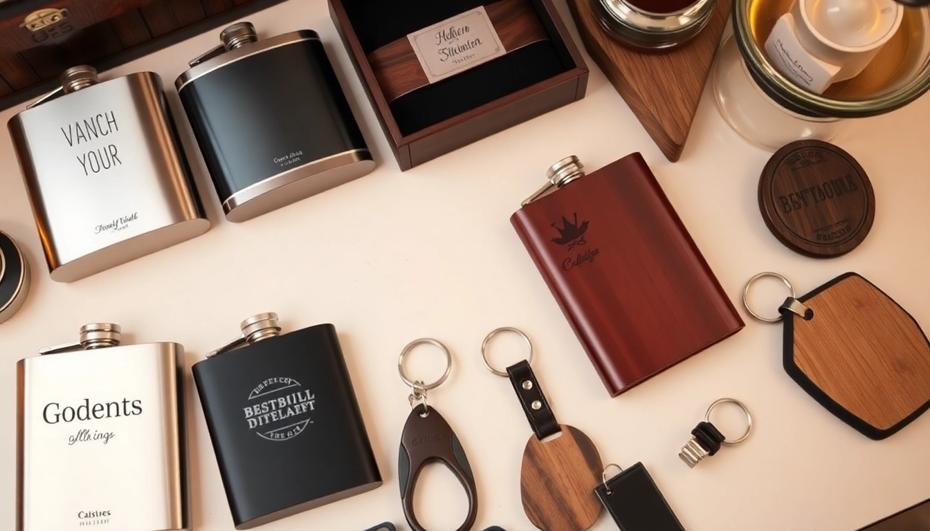 Explore unique cheap groomsmen gifts including personalized flasks and rustic keychains.