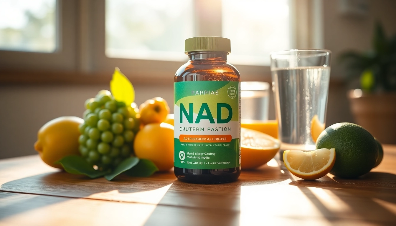 Boost vitality with this NAD Supplement bottle showcased in natural light, enhancing health.