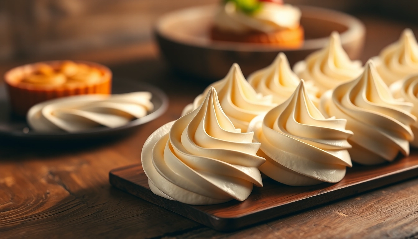 View of whipped cream chargers in Singapore, showcasing their elegant design and functionality next to a dessert.