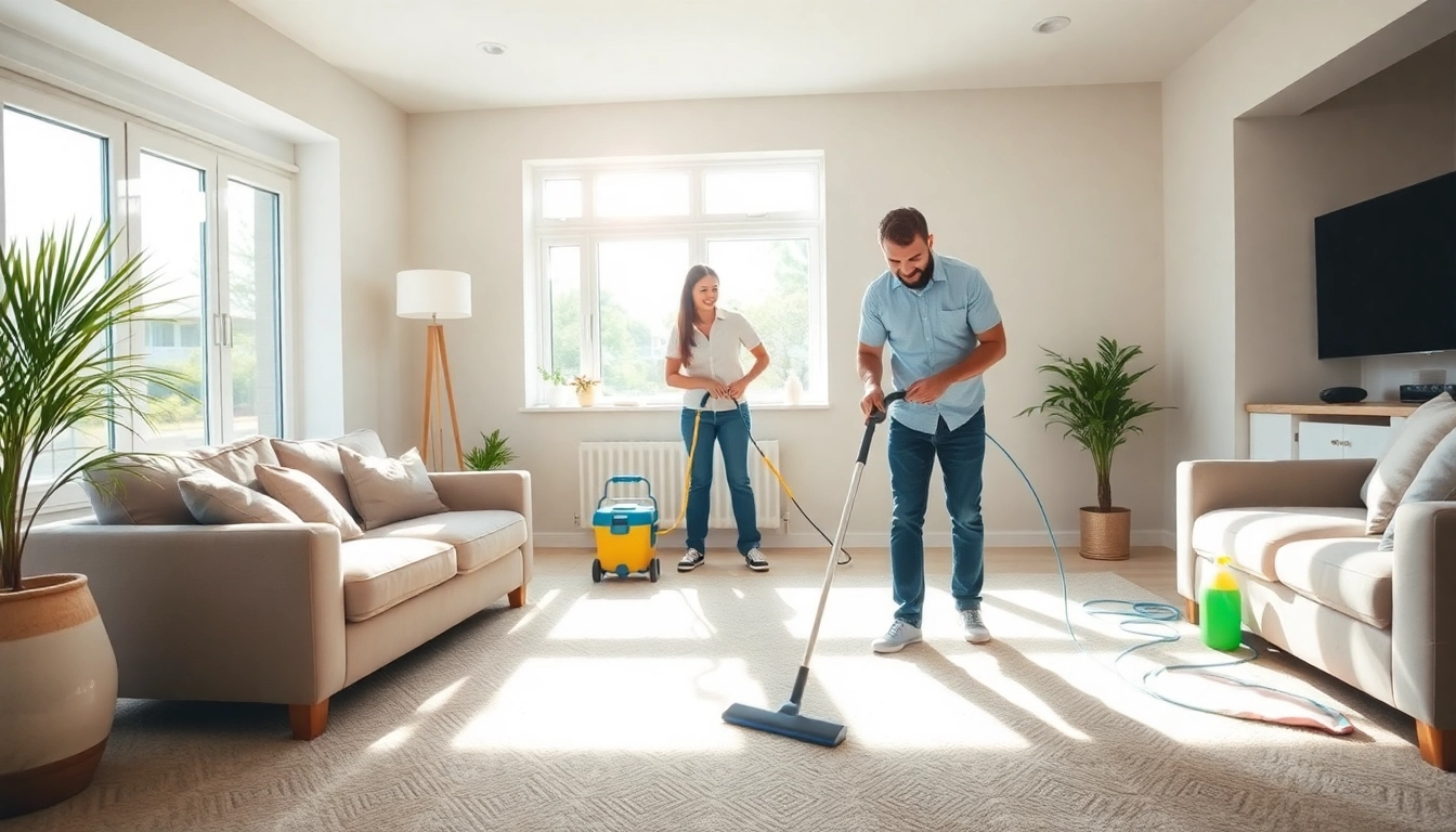 Professional bond cleaning Brisbane service ensuring a spotless living room.