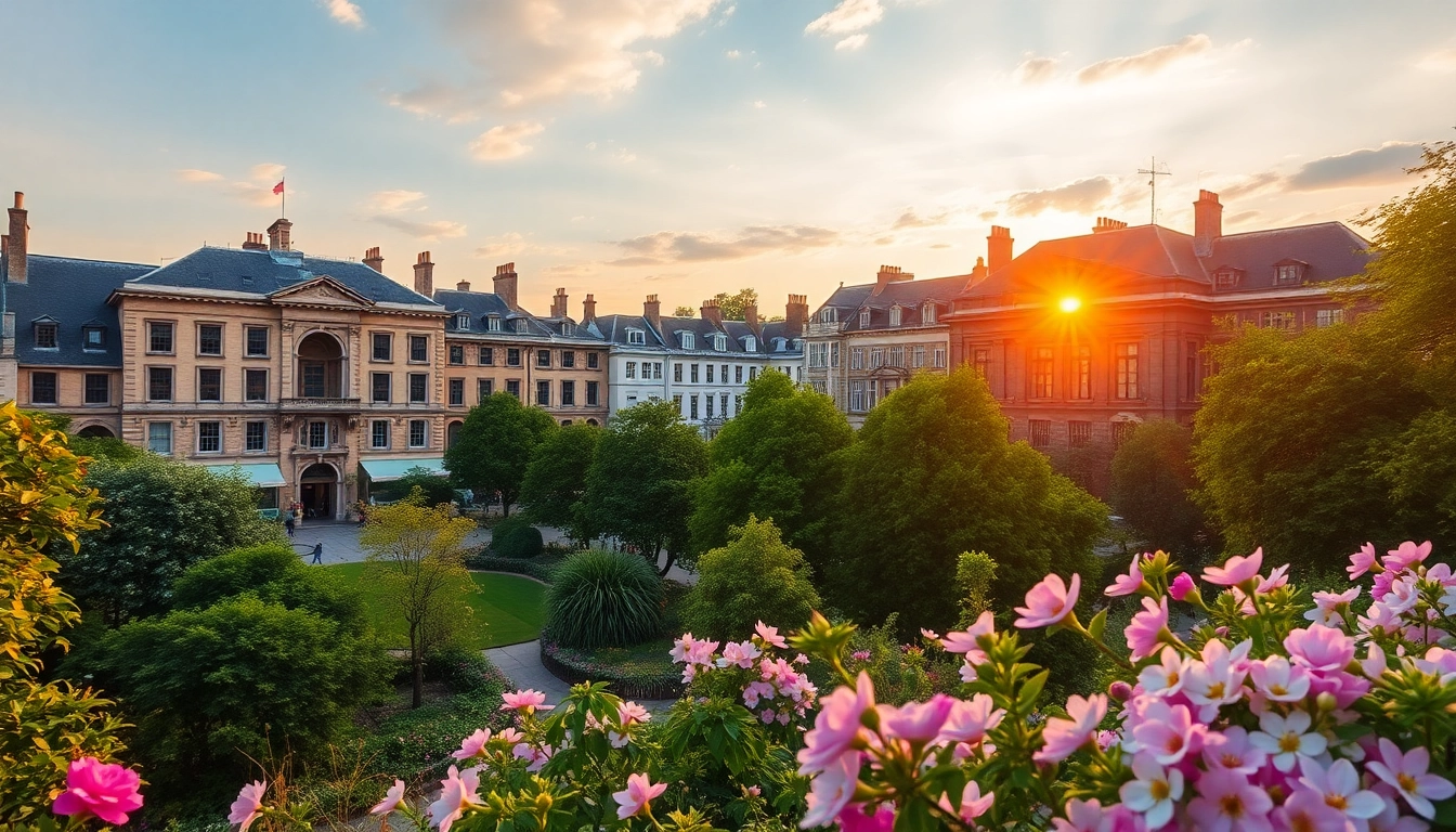 Enjoy vibrant blooms in the heart of Bloomsbury, London, showcasing colorful gardens and historic architecture.