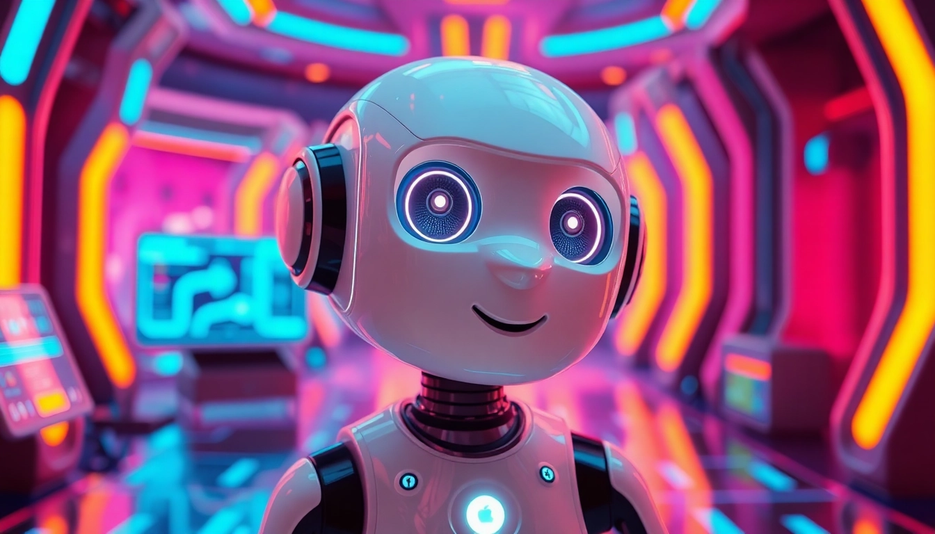 Engaging character ai 18 interaction in a vibrant digital landscape showcasing advanced AI features.