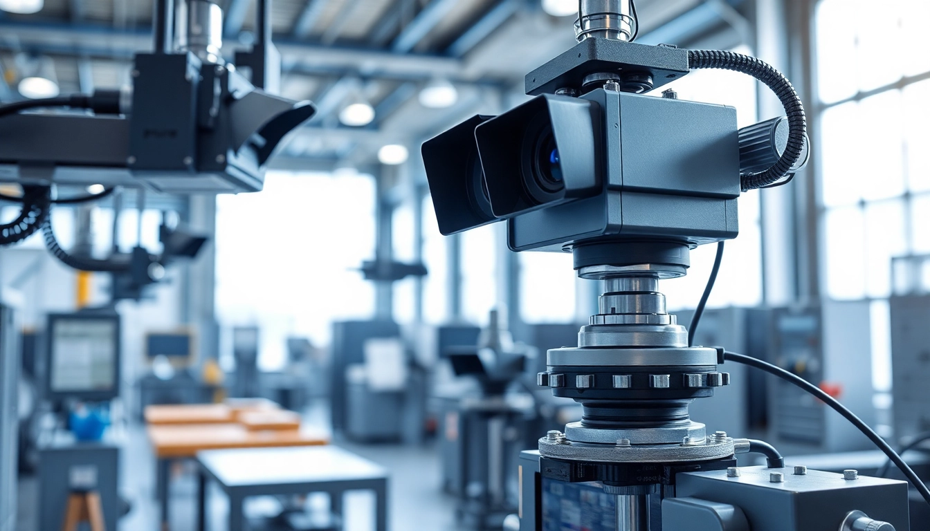 Machine vision technology displaying advanced sensors for industrial applications.