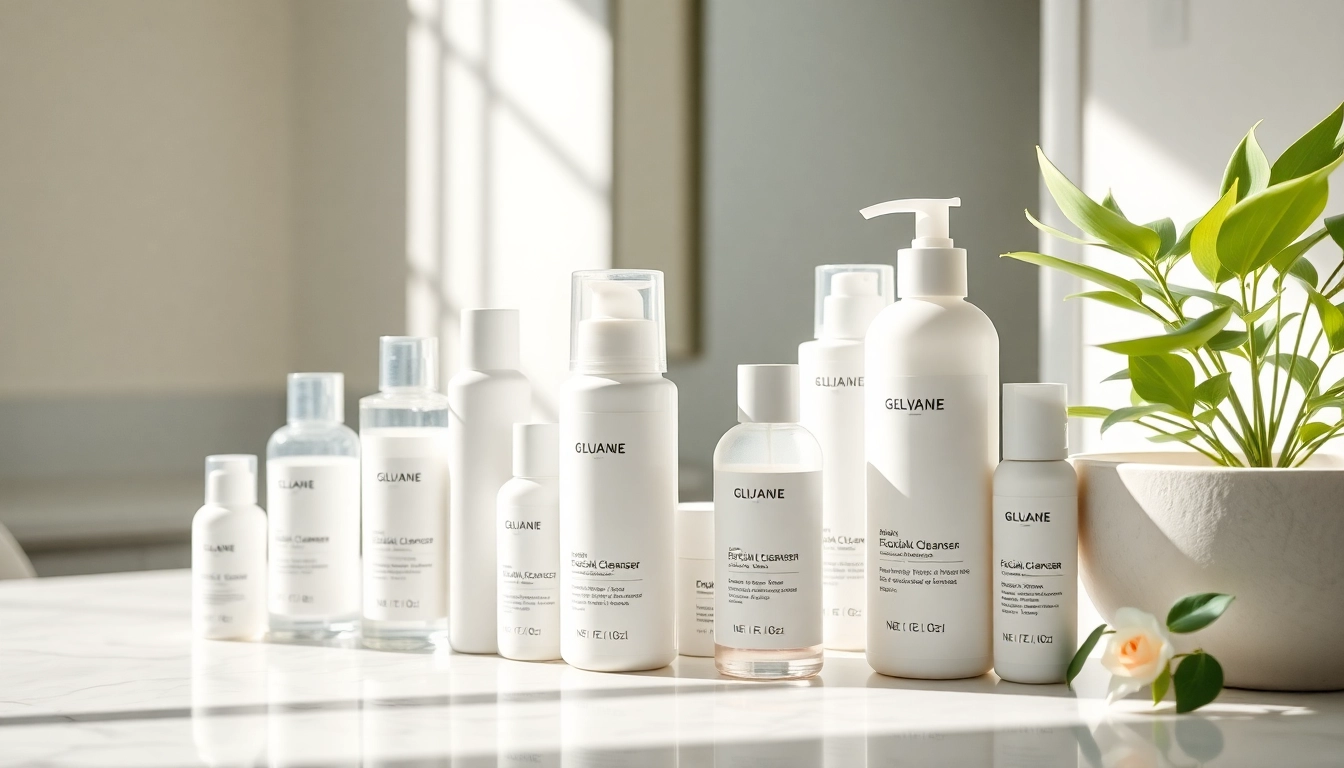 Apply the best face cleansers for dry skin showcased on a bright marble countertop with fresh greenery.