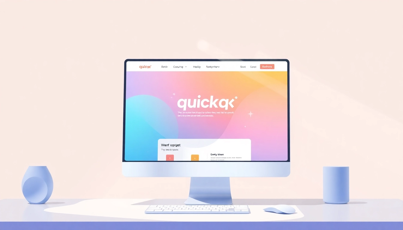 Browse the quickq官网 website displaying an intuitive user interface designed for seamless navigation.