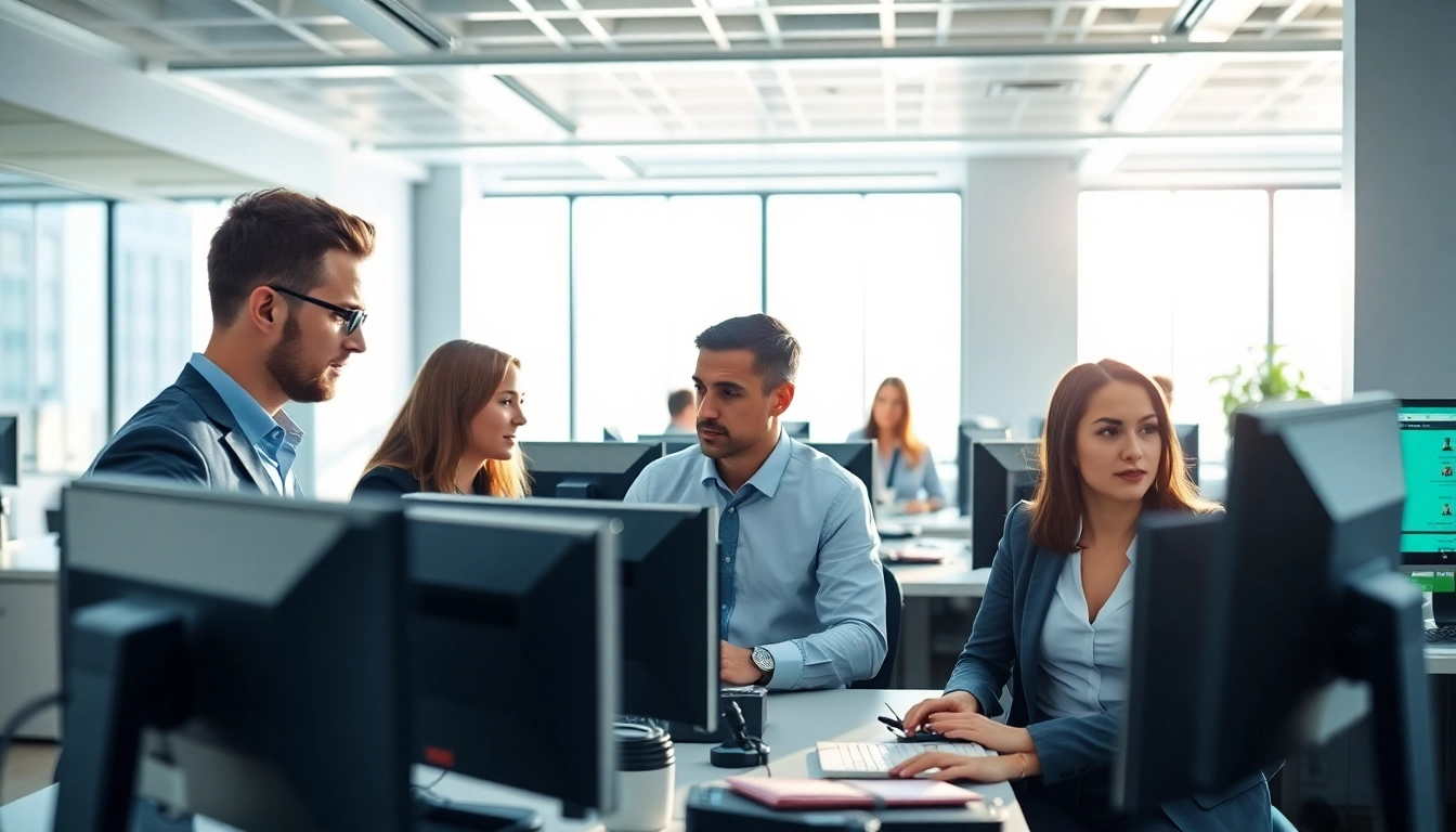Streamlined order processing services with a professional team efficiently managing transactions.