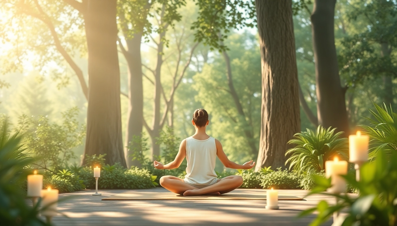 Heilfasten: Meditation für mentale und körperliche Erneuerung in der Natur.