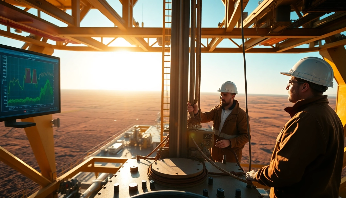 Optimize drilling success with www.geosteeringvision.com while geosteering at an oil rig.