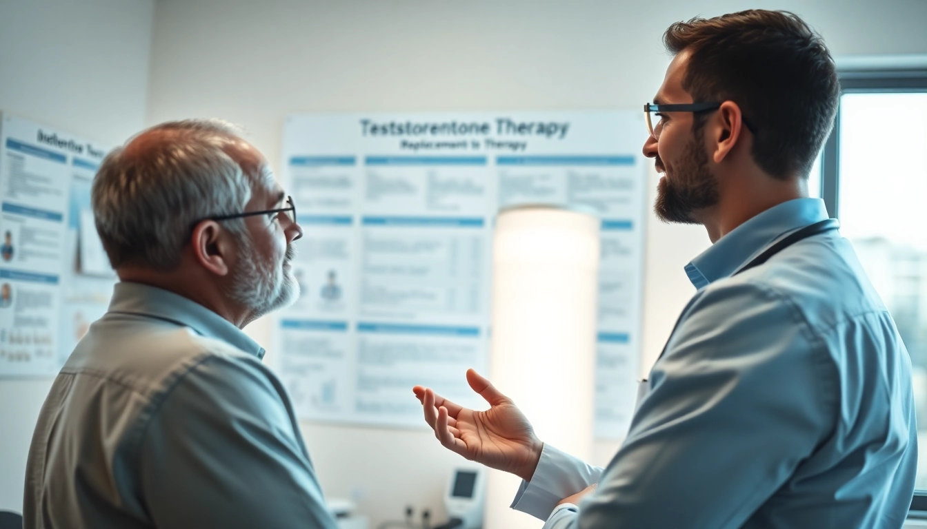 Understanding Testosterone Replacement Therapy with a doctor in consultation