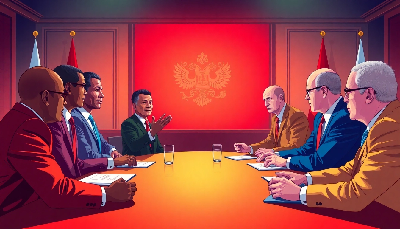 Soutien de l’Afrique à la Russie highlighted in a diplomatic meeting, showcasing unity and collaboration.
