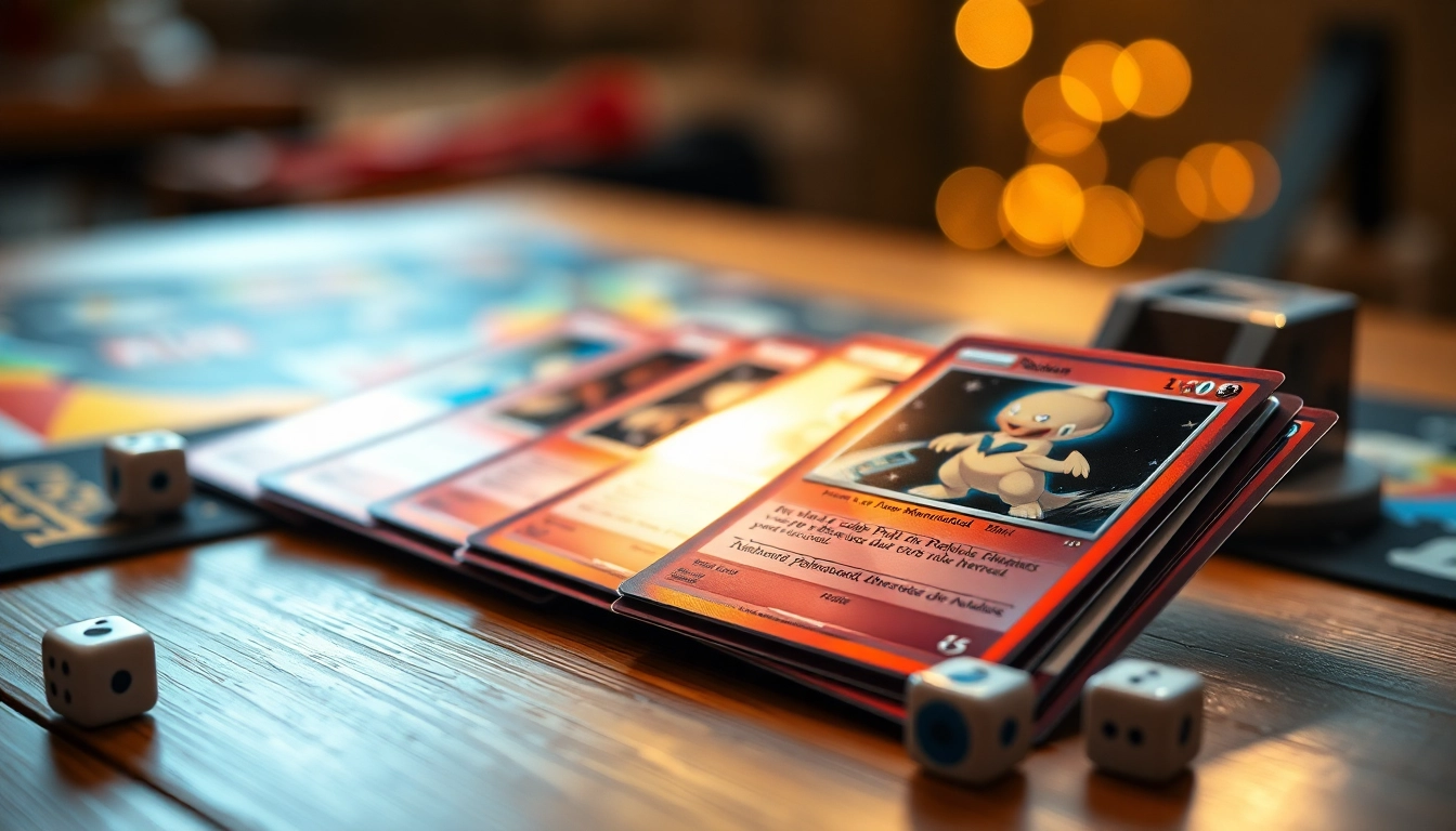 Showcasing real Pokemon cards with vibrant artwork on a wooden table, evoking nostalgia and excitement.
