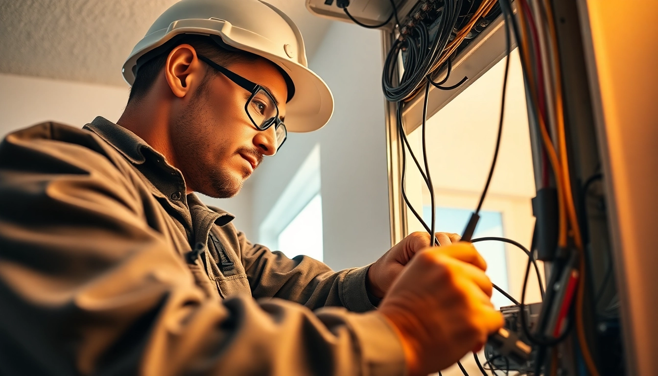 Electrician performing services as an Electrical Contractor Clearwater with professionalism and expertise.