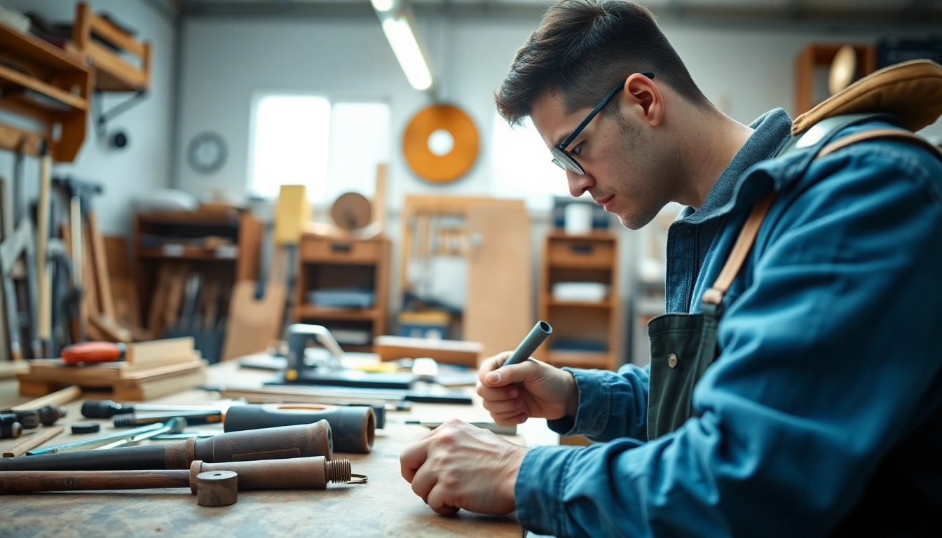 Trade school in Tennessee showcasing a professional tradesperson engaged in hands-on learning.