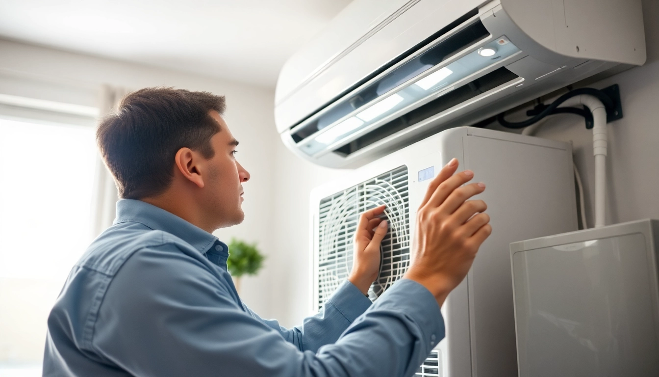 Expert performing ac repair glendale az on a cooling unit in a residential setting.
