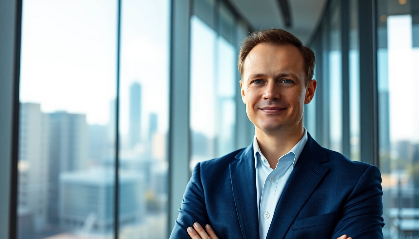 Thomas Schinecker, CEO of Roche, confidently poses in a corporate environment showcasing leadership.