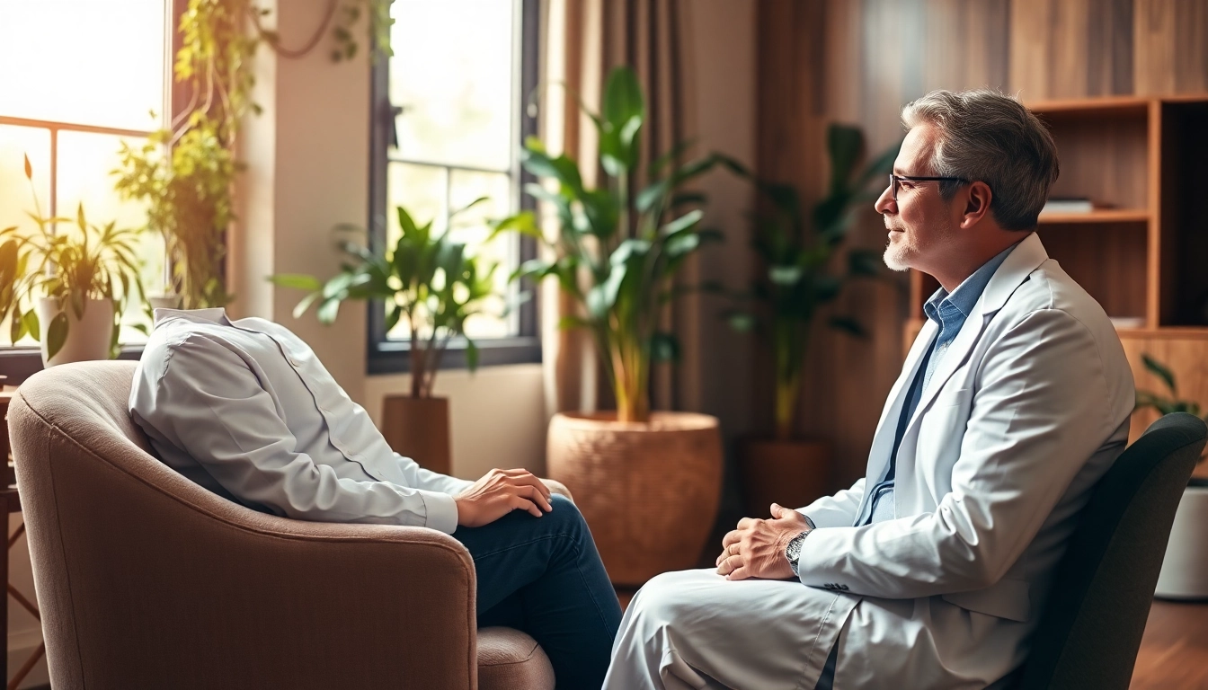 Psychologists in dubai providing supportive therapy in a calming office environment.
