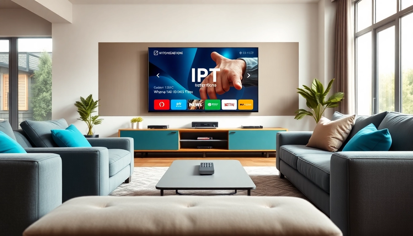 Regarder le Code iptv gratuit dans un salon moderne confortable avec des équipements de haute technologie.