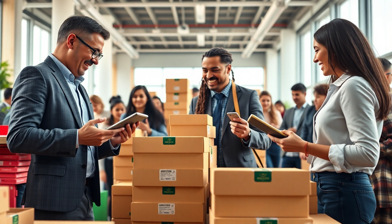 Engaging transactions in a vibrant marketplace showcasing amazon wholesale products.
