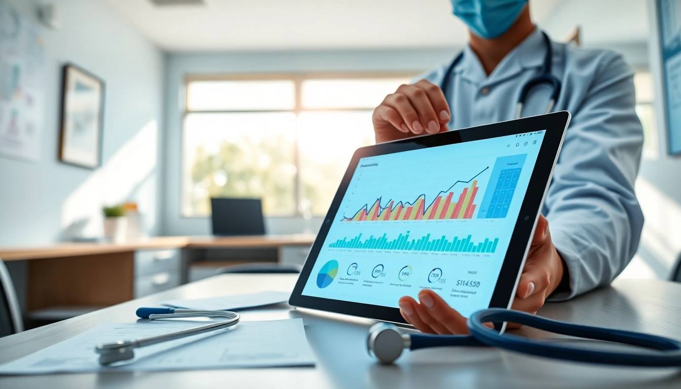 Evaluate top eprescribing solutions with healthcare professional in bright, modern clinic setting.
