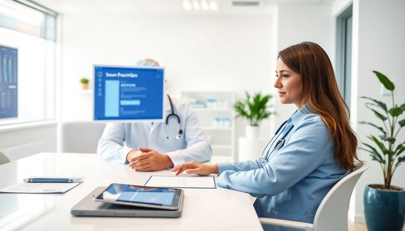 Implementing secure eprescribing solutions in a professional healthcare setting with modern technology.